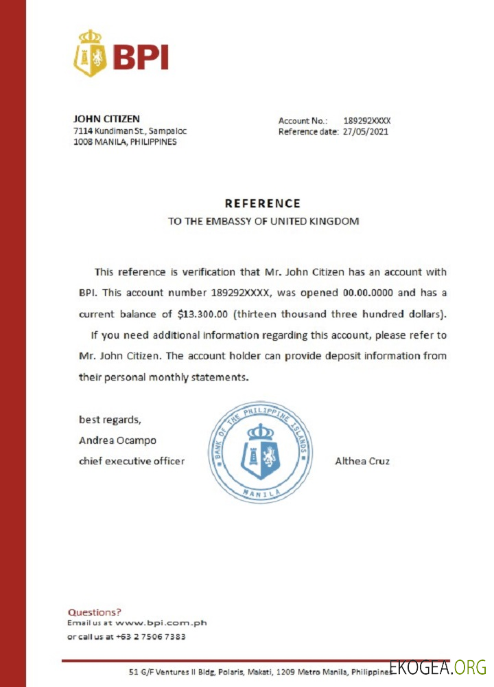 Philippines , BPI , reference